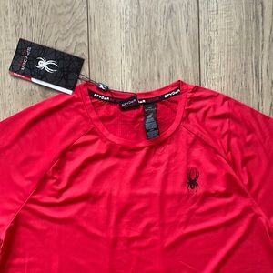 NWT Spyder Active Breathable, Quick Dry and Stretch Red T-Shirt